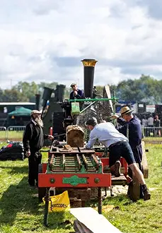Mode Of Transport Prints: Steam powered sawmill. 47th Annual Gloucestershire Vintage and Country Extravaganza