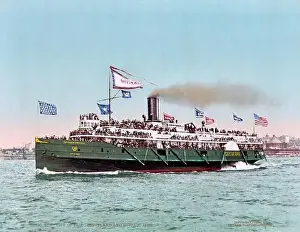 Historic America Image Prints: Steamer, PS City of Erie, Cleveland Buffalo Transit Company 1900