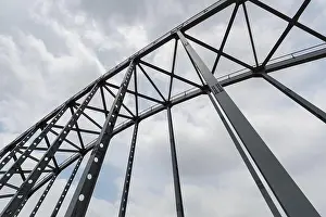 Truss Prints: steel bridge closeup