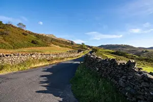 Country Road Prints: Steep road called The Struggle which links Ambleside with the Kirkstone Pass in the Lake District