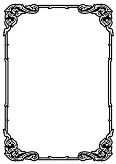 Die Cut Prints: stencil square Traditional or vintage design for frame and border
