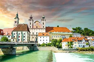 Town Square Prints: Steyr, Wachau, Austria
