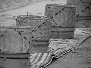 Sticky rice basket in Luang Prabang