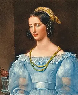 Ausbildung Prints: Stieler Joseph Karl - Regina Daxenberger - German School - 19th Century - Stieler Joseph Karl - Regina Daxenberger
