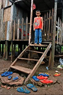 Flooding Prints: Stilt house Encarnacion, Paraguay