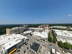 North Carolina Prints: stock drone images of north hills in raleigh north carolina on a bright sunny day