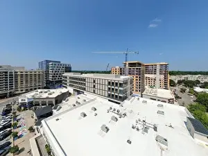 stock drone images of north hills in raleigh north carolina on a bright sunny day