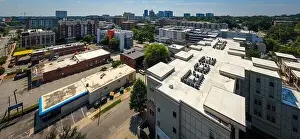 Developer Prints: stock drone images of north hills in raleigh north carolina on a bright sunny day