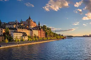 Stockholm. Image of old town Stockholm, Sweden during sunset
