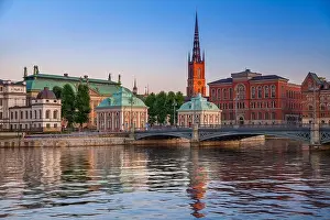 Stockholm. Image of Stockholm, Sweden during twilight blue hour