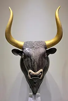 Secrets Prints: Stone bull's - head rhyton