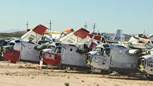 Spare Prints: Storage area for retired military aircraft at Davis-Monthan Air Force Base in Tucson