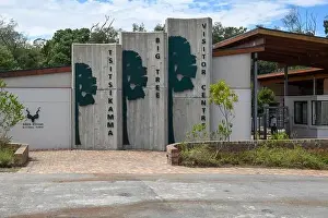 Tsitsikamma Prints: Stormsriver, South Africa - 24 January 2023: Entrance of Tsitsikamma National Park on South Africa