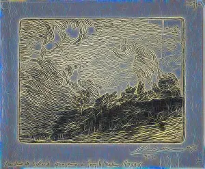 Gleam Prints: Stormy Sunset, Jouy-le-Moutier