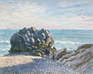 Alfred Prints: Storr's Rock, Lady's Cove, evening, 1897. Artist: Alfred Sisley