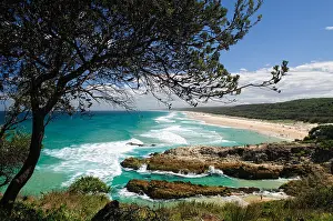 Holiday Destination Prints: Stradbroke Island Surf Beaches From Point Lookout Queensland / NORTH STRADBROKE ISLAND