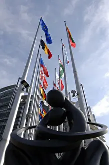 Flagpole Prints: Strasbourg, European Parliament