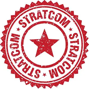 Transparent Background Prints: stratcom stamp. stratcom red grunge round stamp