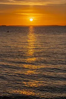 Buoy Prints: A streak of sunlight going across the Severn