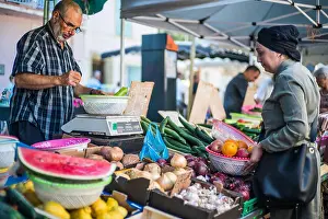 Street market in the Orange, Provence, France, Europe