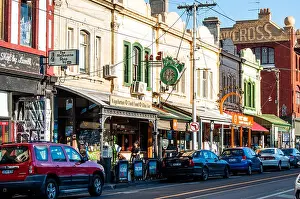 Fitzroy Prints: Street scene, Brunswick Street, Fitzroy, Victoria, Australia
