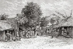 Villager Prints: Street Scene in Qui Nhon, Binh Dinh province
