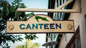 Street Sign Prints: Street Sign to Canteen