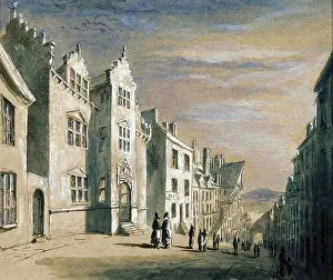 This street view of Conway, painted by Wilhelmina Mary Martin