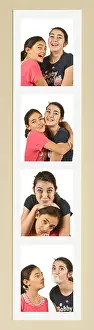 Messing Prints: The strip of pictures from two young girls (sisters 11 & 14) messing around in a photo booth