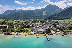 European Alps Prints: Strobl at the Wolfgangsee Lake in Salzkammergut