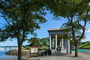Plymouth Prints: Structure housing the Plymouth Rock
