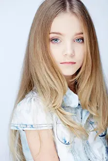 One Young Woman Only Prints: Studio shoot of young beautiful girl