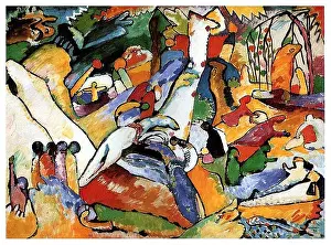 Abstract Art Prints: Study for 'Composition II' 1910; Munich / Monaco, Germany by Wassily Kandinsky