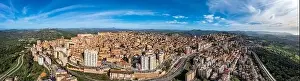 Pano Prints: Stunning aerial panorama to a city named Agrigento located in Sicily, Italy