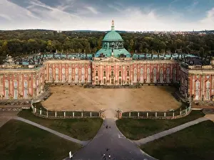 Royal Family Prints: Stunning aerial view of Castle Sanssouci