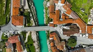 Soci Prints: Stunning Drone Image of Kal na Soci Townscape on a Bright Summer Day