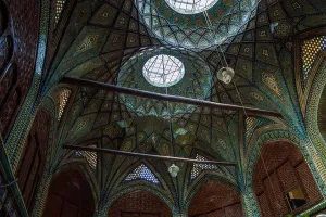 Skylight Prints: Stunning interior of Timcheh Malek in the Grand Bazaar of Isfahan