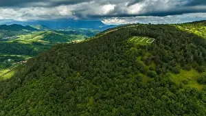 Vipava Prints: Stunning Summer Landscape of Rolling Hills and Vineyards in Slovenia