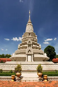 Riverfront Prints: Stupa in the Royal Palace. Phnom Penh