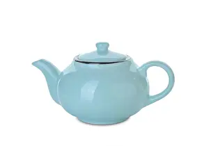 Brew Prints: Stylish teapot isolated on white background