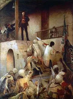 Imperialism Prints: Sudan/Great Britain: General Gordon's Last Stand
