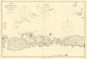 Captain Prints: Sumbawa Komodo Flores Paternoster Indonesia. ADMIRALTY sea chart 1892 (1955) map
