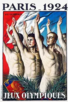 Vintage Poster Prints: Summer Olympics Games poster - Jean Droit artwork