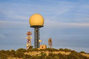 Golden Light Prints: Summit of Puig de Randa, with the radar of Enaire (Algaida)