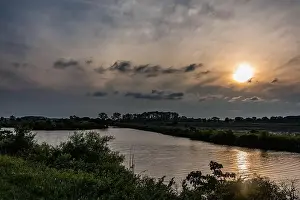 Salt Marsh Prints: Sundown at Blackwater NWR, Maryland USA