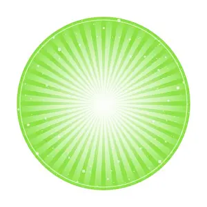 Sunburst Prints: Sunlight rays shine cirlce. bright green color burst background