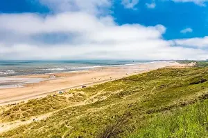 Blackhall Rocks Prints: Sunny Cliffs and beach at Blackhall Rocks and Cromdon Dene Beach
