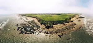 Blackhall Rocks Prints: Sunny Cliffs and beach at Blackhall Rocks and Cromdon Dene Beach
