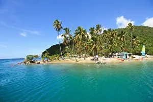 Sails Prints: Sunny and tropical, Marigot Bay Beach