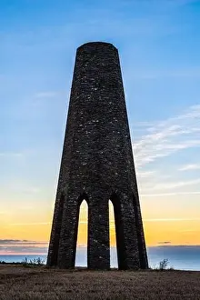 Seascapes Prints: Sunrise over The Daymark, Kingswear, Devon, England, Europe